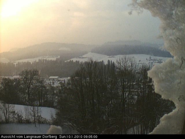 Webcam-Bild: Aussicht vom Dorfberg in Langnau 20100110-090500