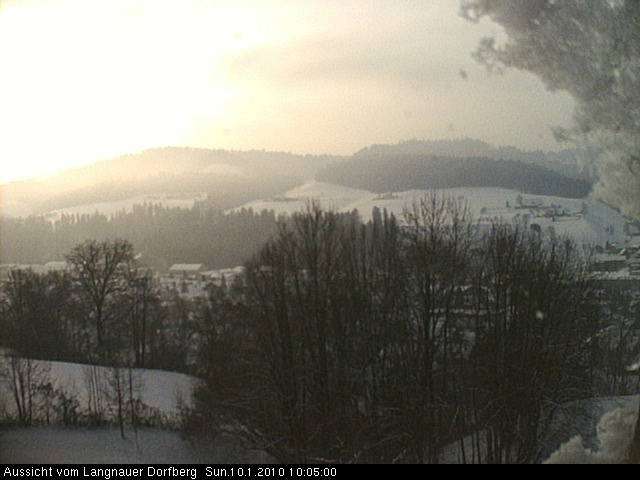 Webcam-Bild: Aussicht vom Dorfberg in Langnau 20100110-100500