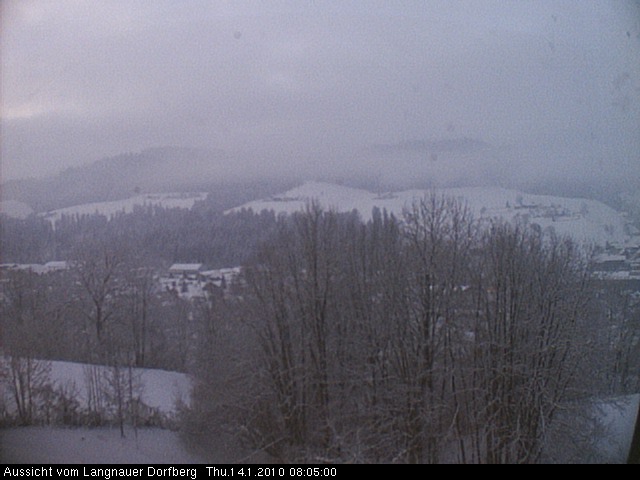 Webcam-Bild: Aussicht vom Dorfberg in Langnau 20100114-080500