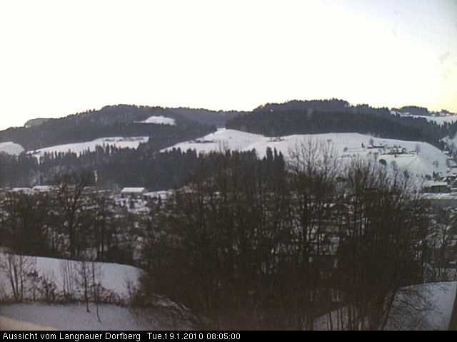 Webcam-Bild: Aussicht vom Dorfberg in Langnau 20100119-080500