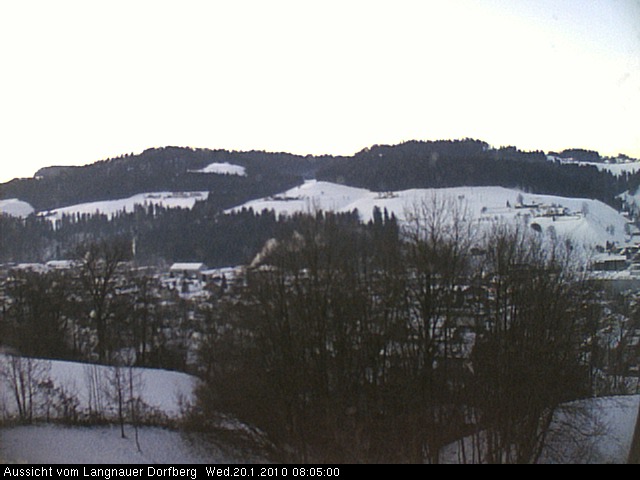 Webcam-Bild: Aussicht vom Dorfberg in Langnau 20100120-080500