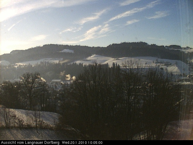 Webcam-Bild: Aussicht vom Dorfberg in Langnau 20100120-100500