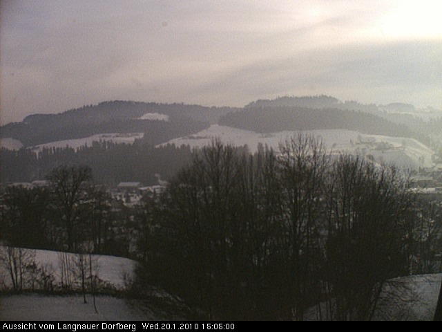 Webcam-Bild: Aussicht vom Dorfberg in Langnau 20100120-150500
