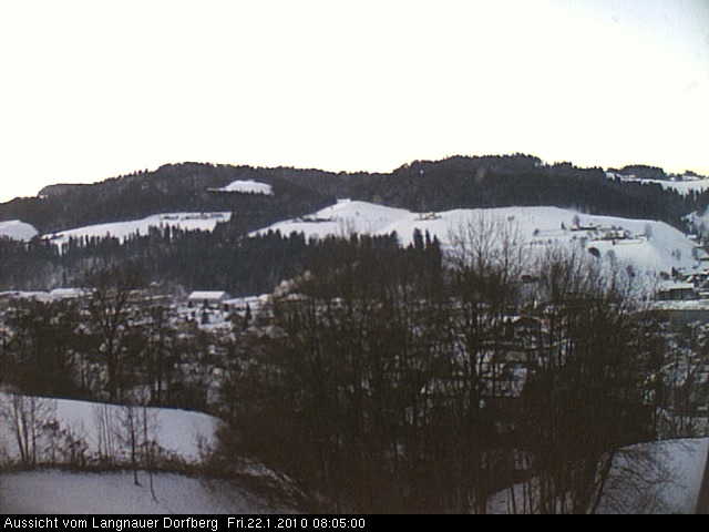 Webcam-Bild: Aussicht vom Dorfberg in Langnau 20100122-080500