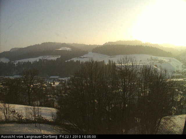 Webcam-Bild: Aussicht vom Dorfberg in Langnau 20100122-160500