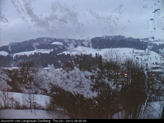 Webcam-Bild: Aussicht vom Dorfberg in Langnau 20100128-080500