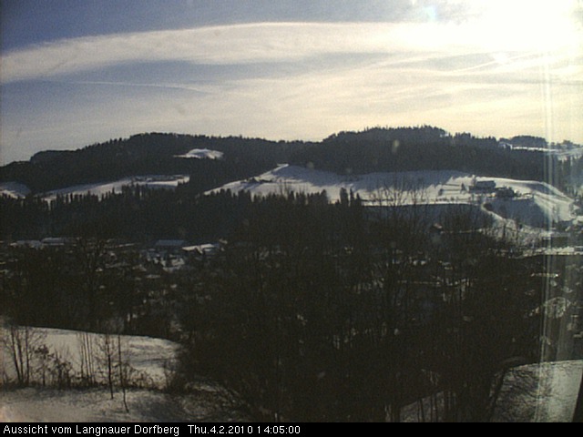 Webcam-Bild: Aussicht vom Dorfberg in Langnau 20100204-140500