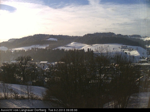 Webcam-Bild: Aussicht vom Dorfberg in Langnau 20100209-090500