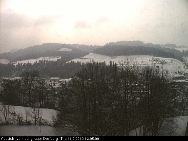 Webcam-Bild: Aussicht vom Dorfberg in Langnau 20100211-120500