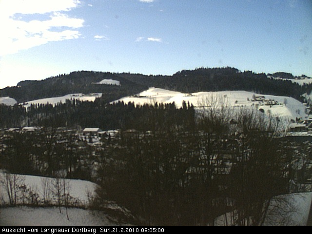 Webcam-Bild: Aussicht vom Dorfberg in Langnau 20100221-090500