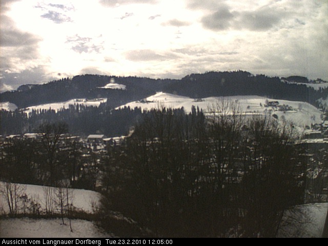 Webcam-Bild: Aussicht vom Dorfberg in Langnau 20100223-120500