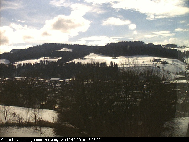 Webcam-Bild: Aussicht vom Dorfberg in Langnau 20100224-120500