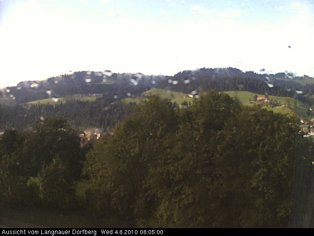 Webcam-Bild: Aussicht vom Dorfberg in Langnau 20100804-080500