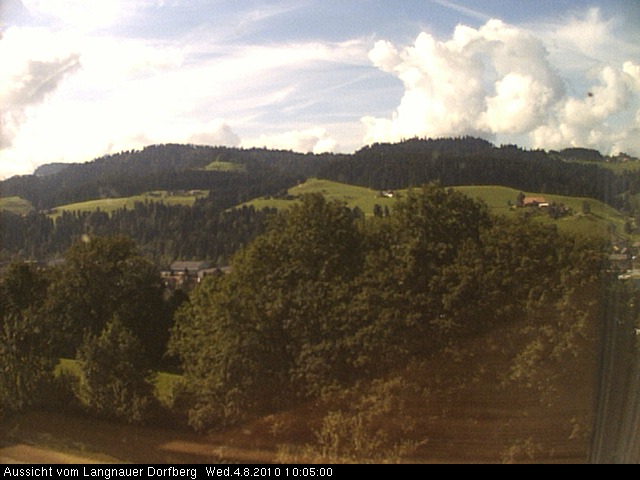 Webcam-Bild: Aussicht vom Dorfberg in Langnau 20100804-100500