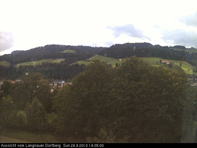 Webcam-Bild: Aussicht vom Dorfberg in Langnau 20100926-180500