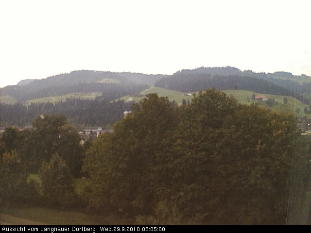 Webcam-Bild: Aussicht vom Dorfberg in Langnau 20100929-080500
