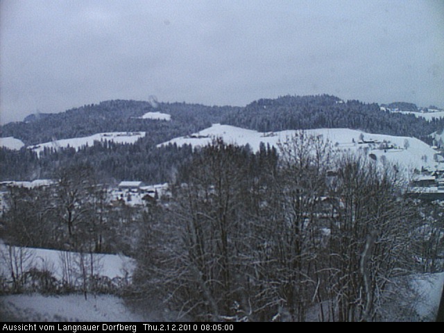Webcam-Bild: Aussicht vom Dorfberg in Langnau 20101202-080500