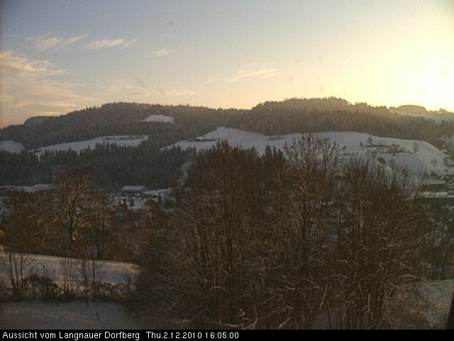 Webcam-Bild: Aussicht vom Dorfberg in Langnau 20101202-160500