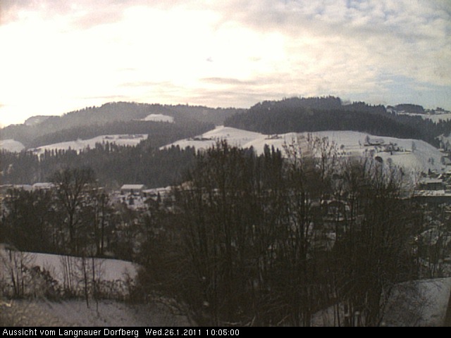 Webcam-Bild: Aussicht vom Dorfberg in Langnau 20110126-100500