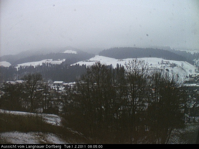 Webcam-Bild: Aussicht vom Dorfberg in Langnau 20110201-080500
