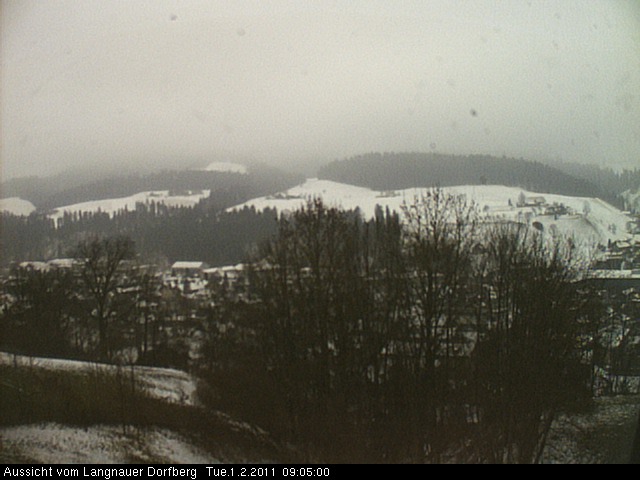 Webcam-Bild: Aussicht vom Dorfberg in Langnau 20110201-090500