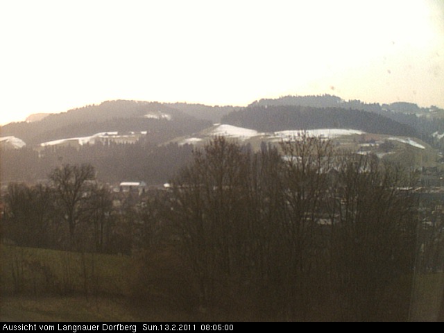 Webcam-Bild: Aussicht vom Dorfberg in Langnau 20110213-080500