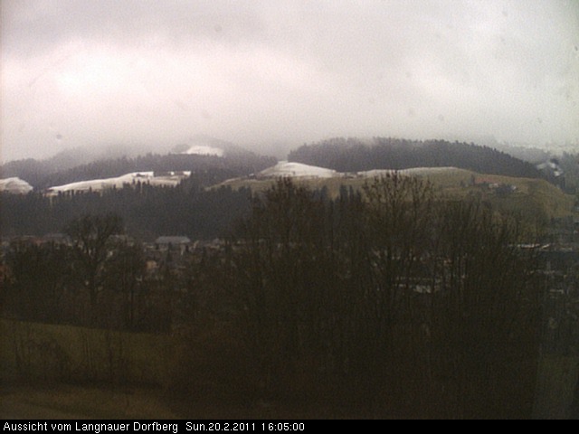 Webcam-Bild: Aussicht vom Dorfberg in Langnau 20110220-160500