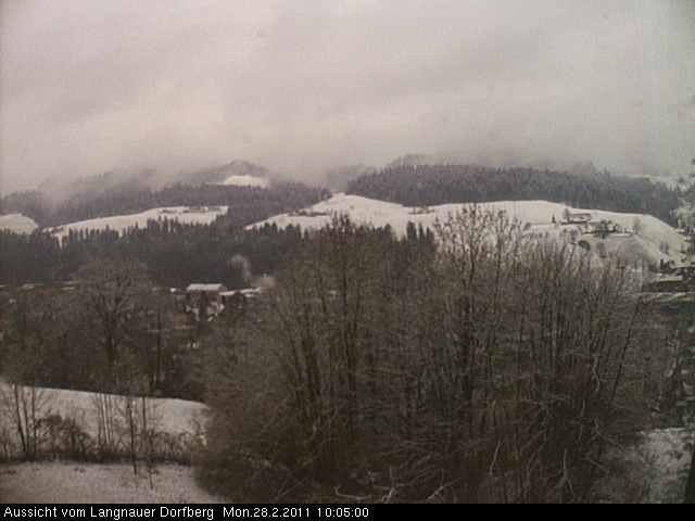 Webcam-Bild: Aussicht vom Dorfberg in Langnau 20110228-100500