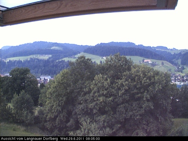 Webcam-Bild: Aussicht vom Dorfberg in Langnau 20110629-080500