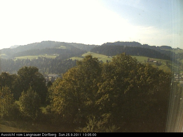 Webcam-Bild: Aussicht vom Dorfberg in Langnau 20110925-100500