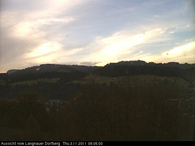 Webcam-Bild: Aussicht vom Dorfberg in Langnau 20111103-080500