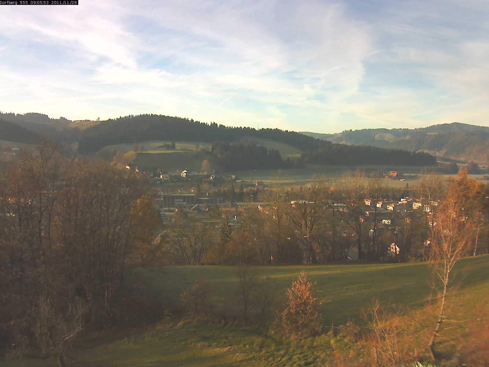 Webcam-Bild: Aussicht vom Dorfberg in Langnau 20111128-090600