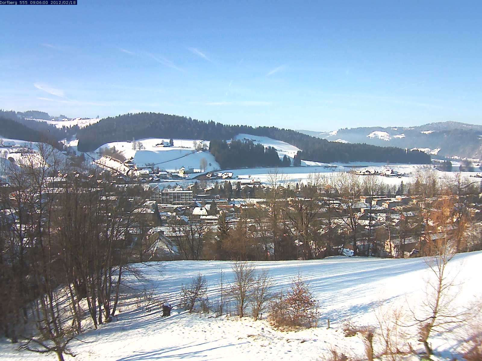 Webcam-Bild: Aussicht vom Dorfberg in Langnau 20120218-090600