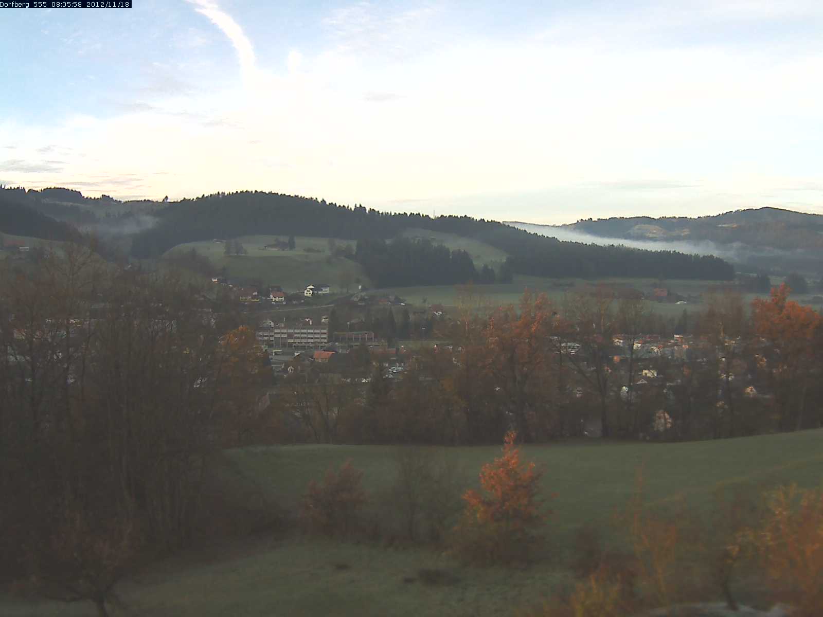 Webcam-Bild: Aussicht vom Dorfberg in Langnau 20121118-080600