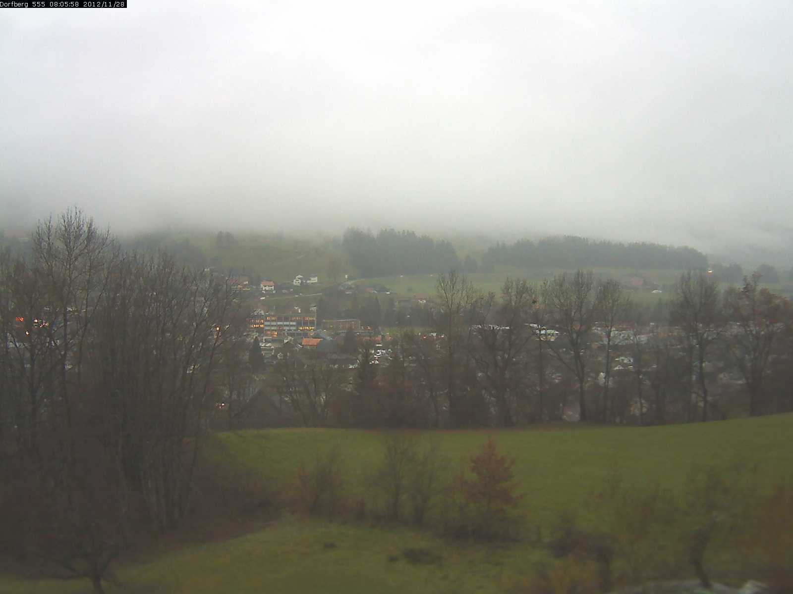 Webcam-Bild: Aussicht vom Dorfberg in Langnau 20121128-080600