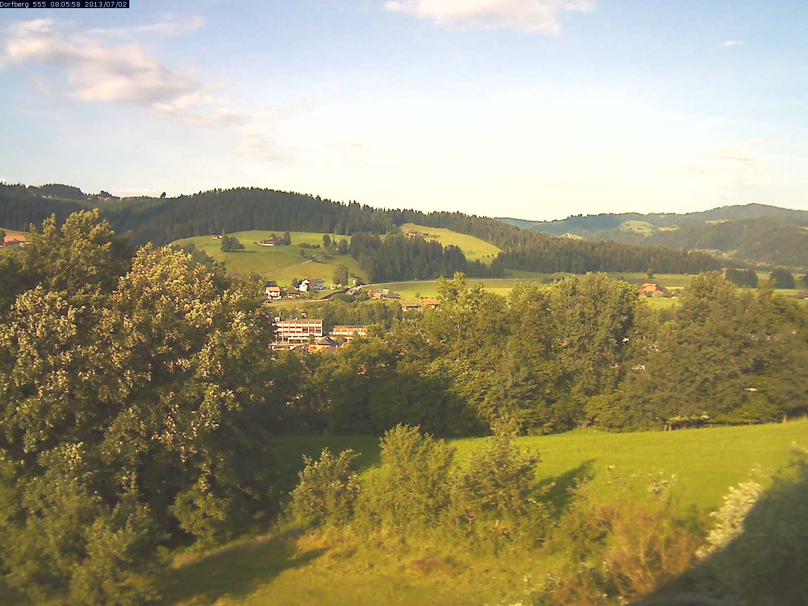Webcam-Bild: Aussicht vom Dorfberg in Langnau 20130702-080600