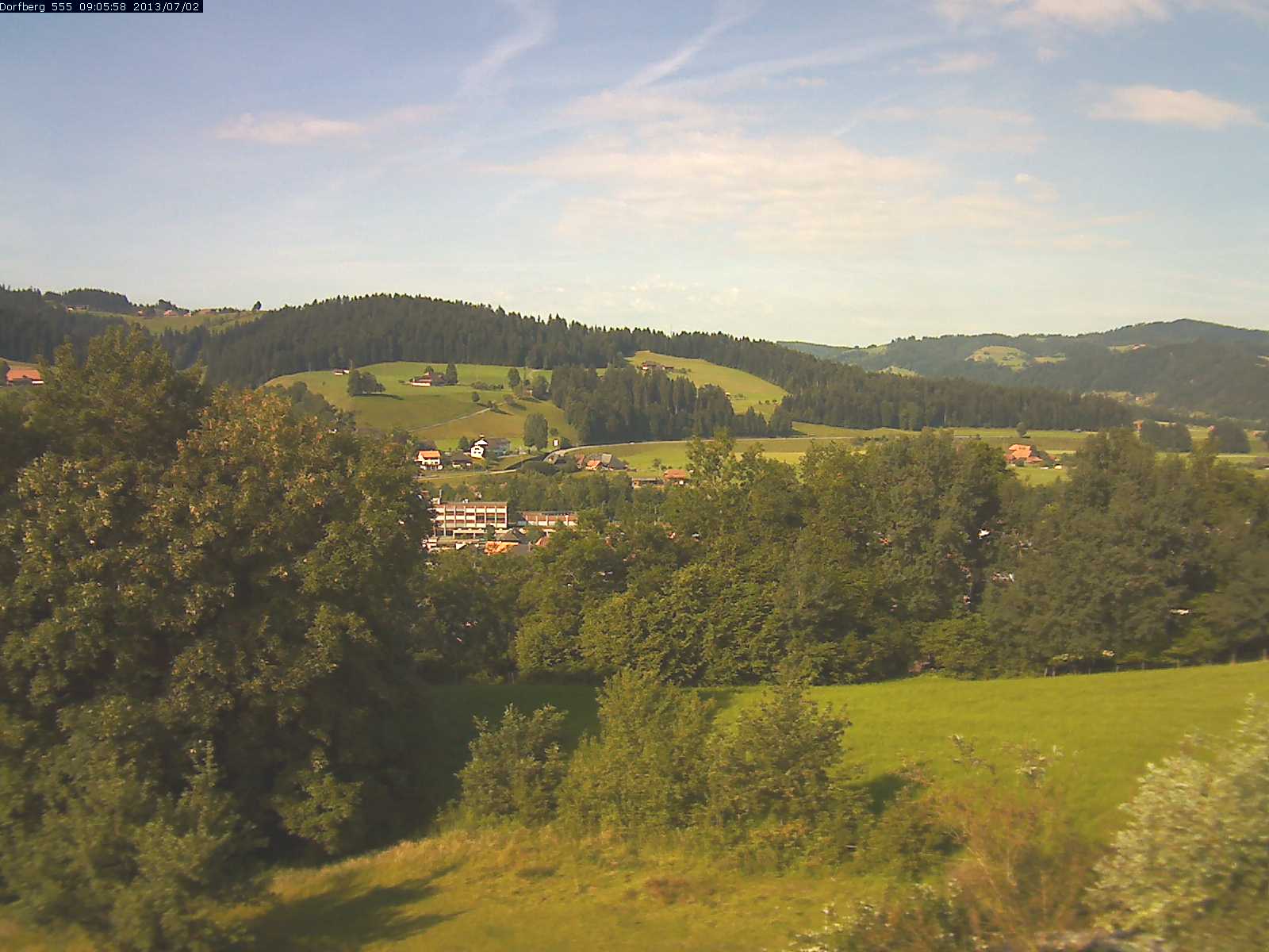 Webcam-Bild: Aussicht vom Dorfberg in Langnau 20130702-090600