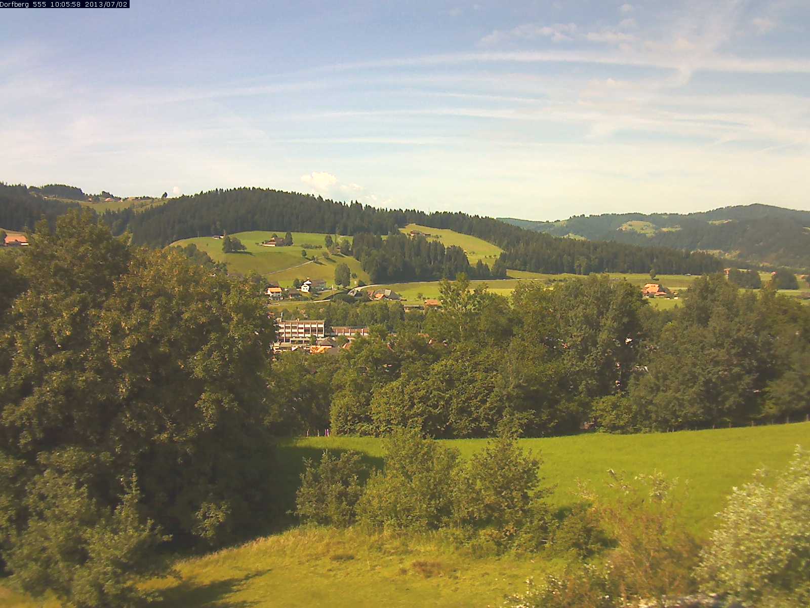 Webcam-Bild: Aussicht vom Dorfberg in Langnau 20130702-100600
