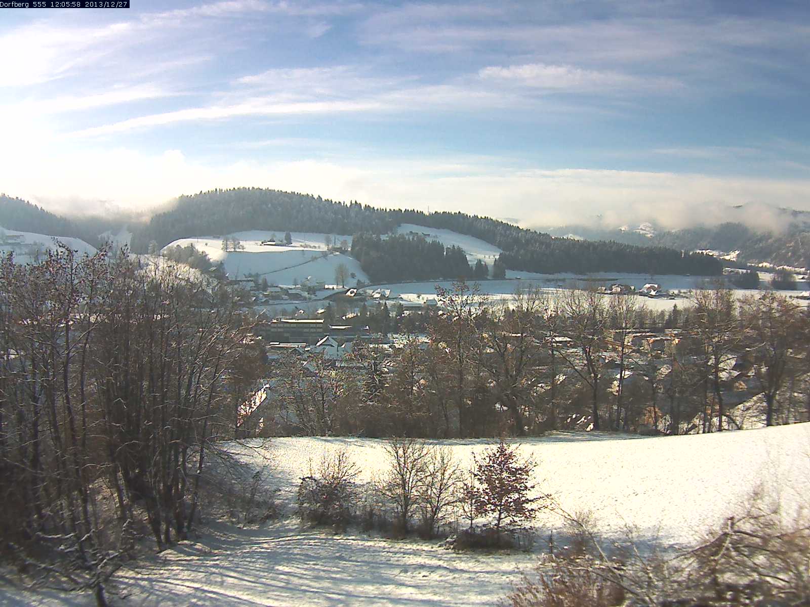 Webcam-Bild: Aussicht vom Dorfberg in Langnau 20131227-120600