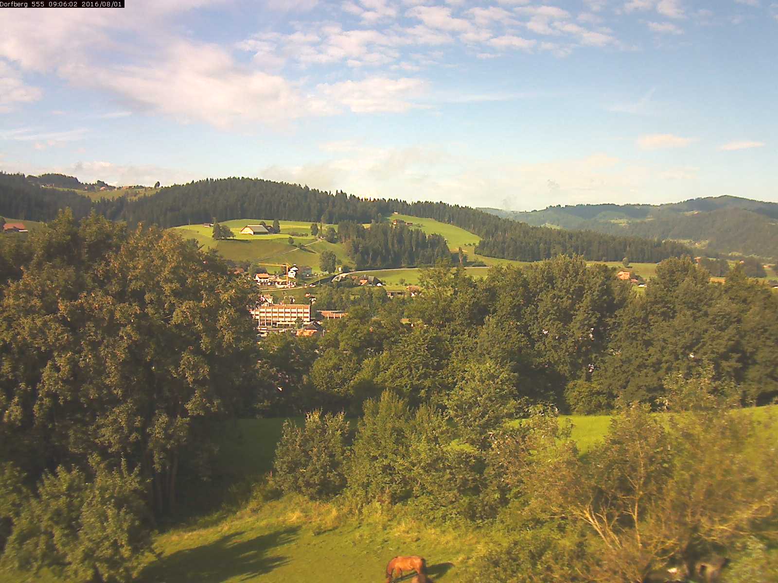 Webcam-Bild: Aussicht vom Dorfberg in Langnau 20160801-090601