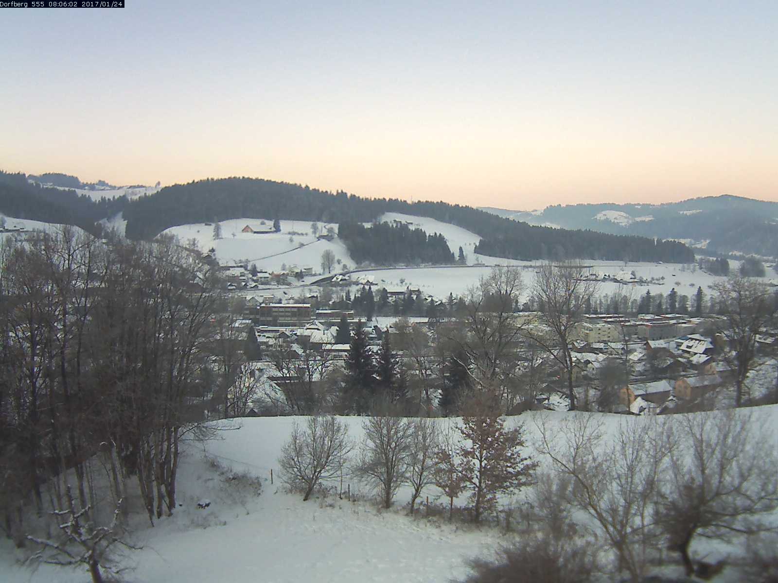 Webcam-Bild: Aussicht vom Dorfberg in Langnau 20170124-080601