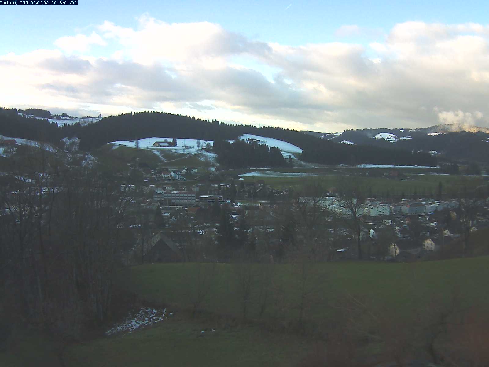 Webcam-Bild: Aussicht vom Dorfberg in Langnau 20180102-090601