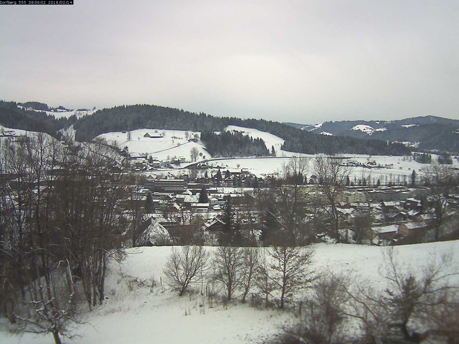 Webcam-Bild: Aussicht vom Dorfberg in Langnau 20180214-080601