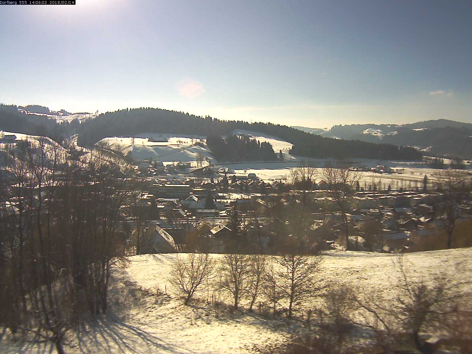 Webcam-Bild: Aussicht vom Dorfberg in Langnau 20180214-140601