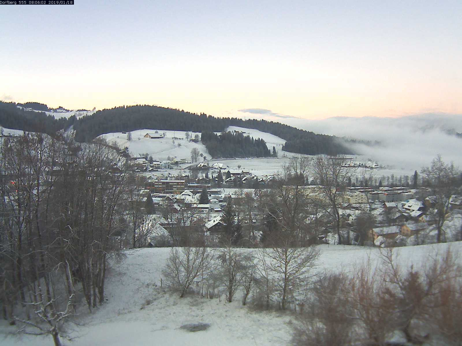 Webcam-Bild: Aussicht vom Dorfberg in Langnau 20190118-080601