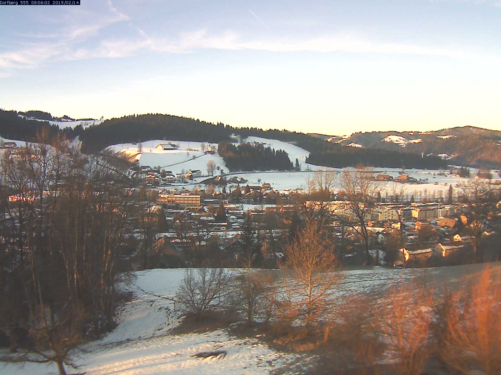 Webcam-Bild: Aussicht vom Dorfberg in Langnau 20190214-080601