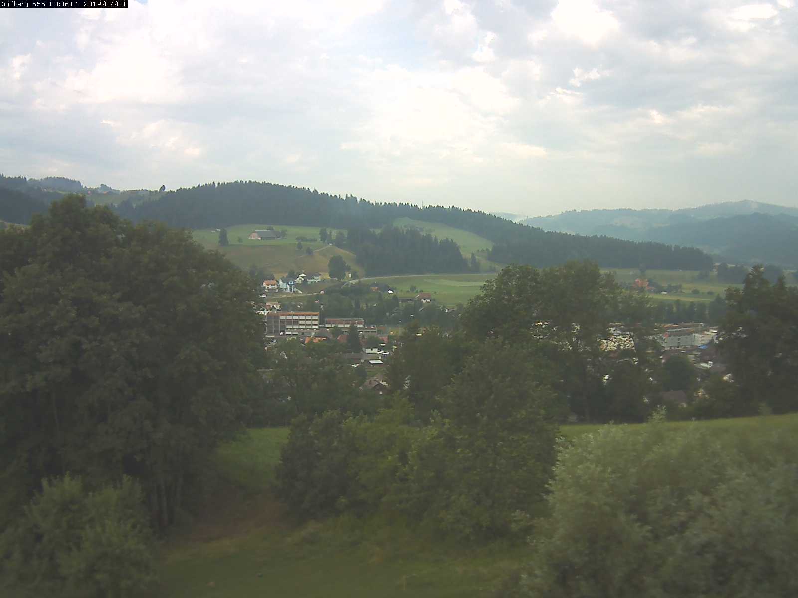 Webcam-Bild: Aussicht vom Dorfberg in Langnau 20190703-080601