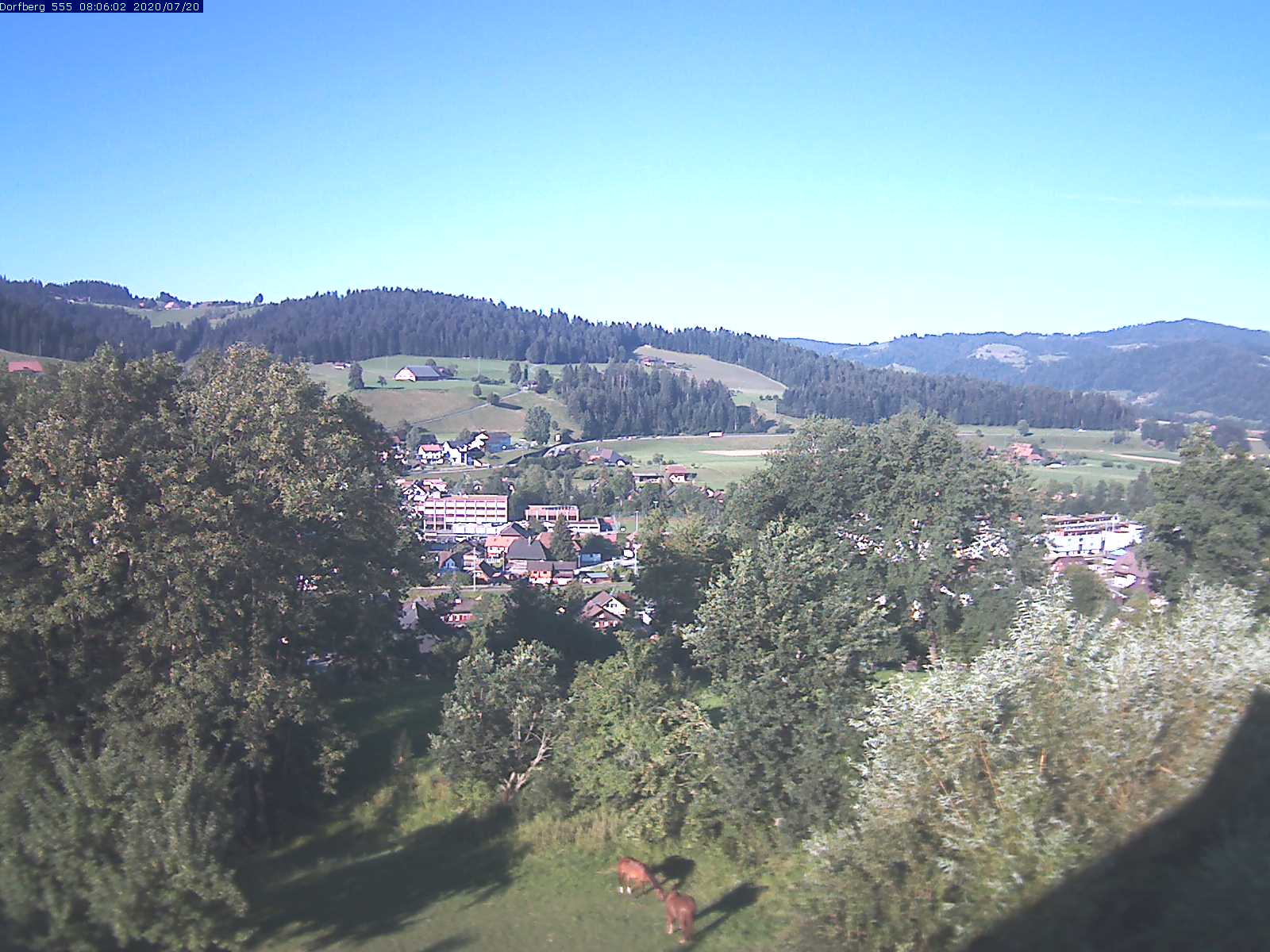 Webcam-Bild: Aussicht vom Dorfberg in Langnau 20200720-080602