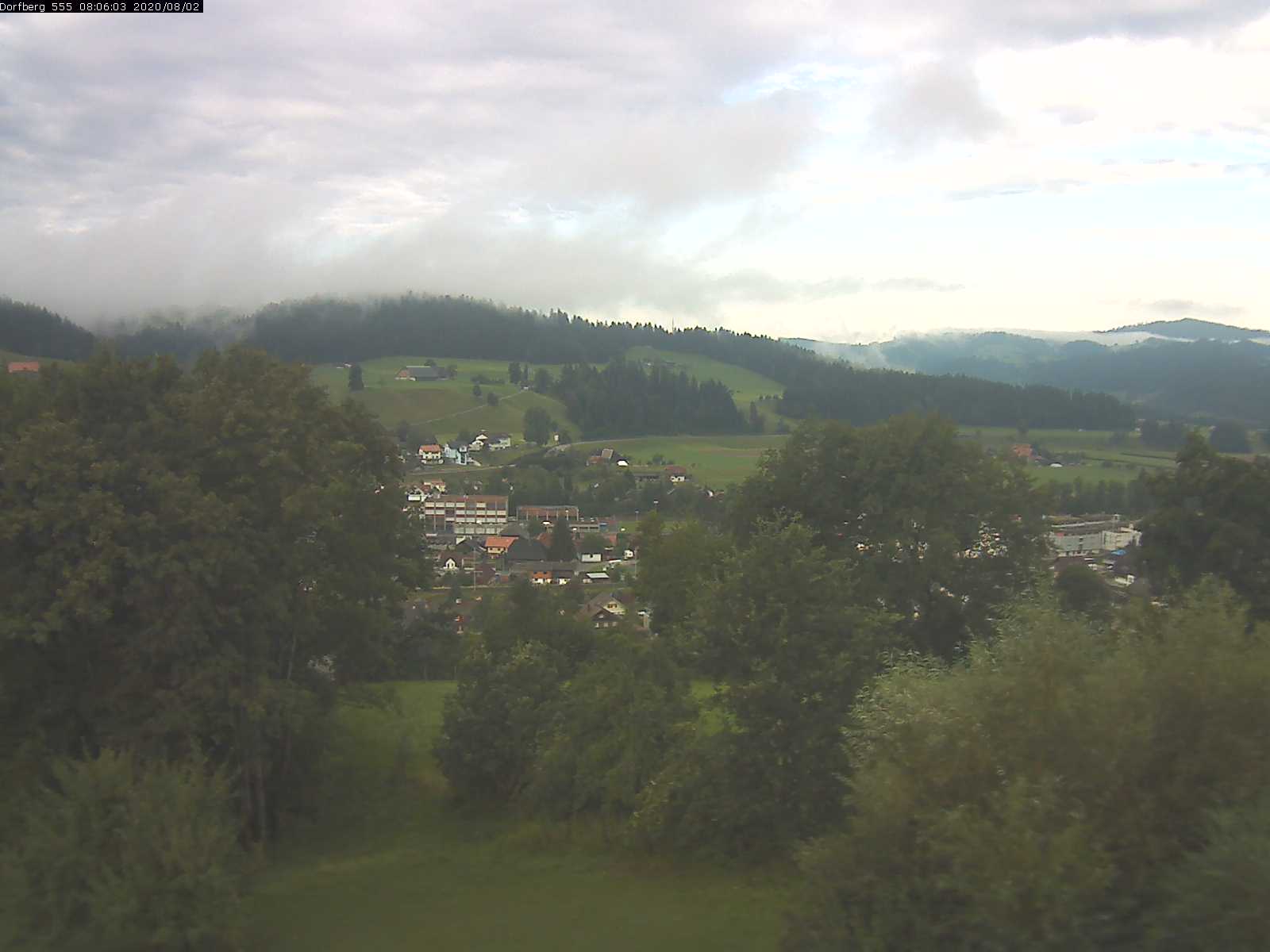 Webcam-Bild: Aussicht vom Dorfberg in Langnau 20200802-080601