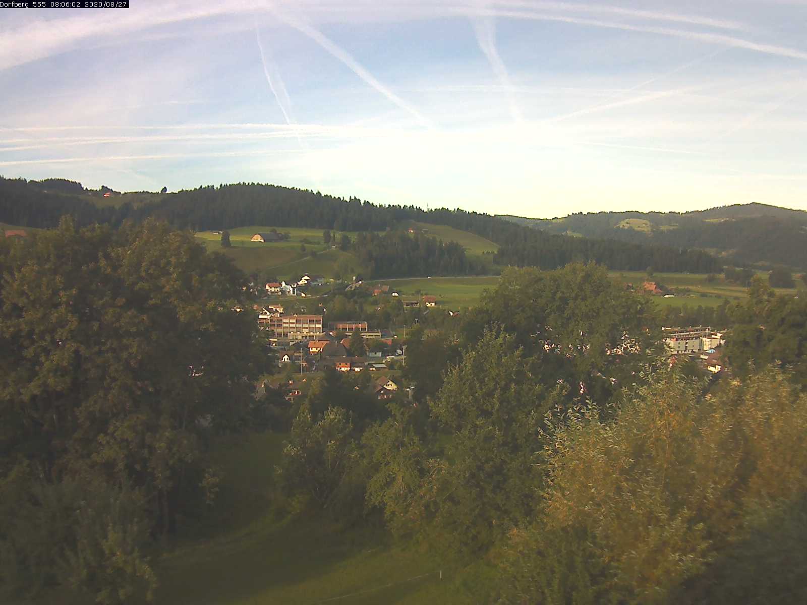 Webcam-Bild: Aussicht vom Dorfberg in Langnau 20200827-080601